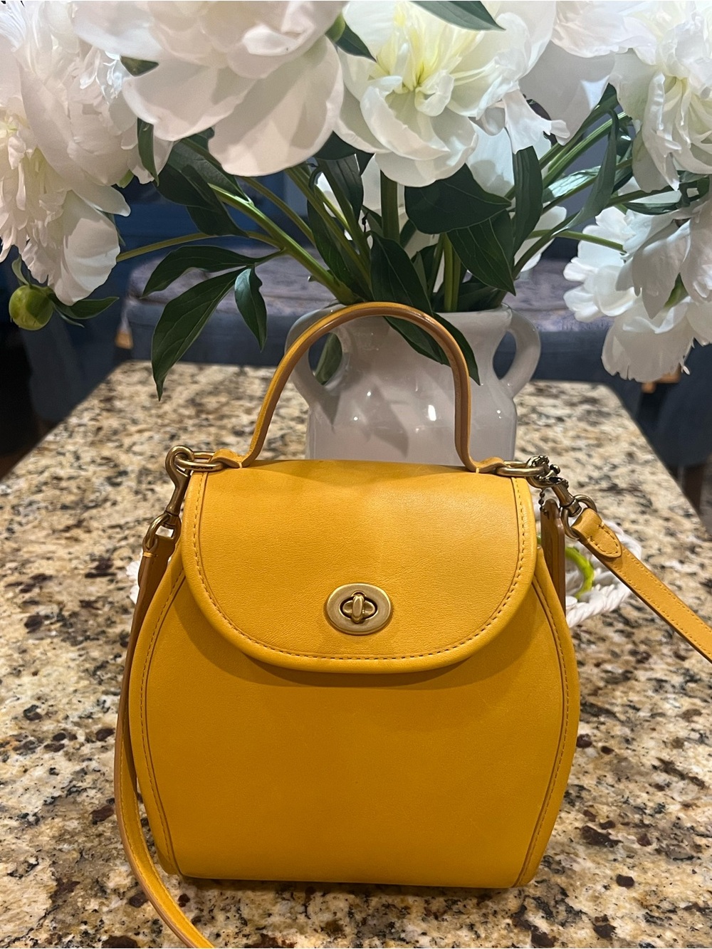Coach Yellow Top-Handle Satchel